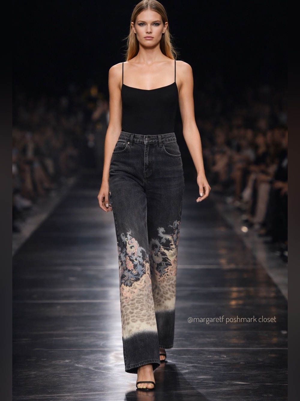 ROBERTO CAVALLI jeans Millennium vintage  printed jeans